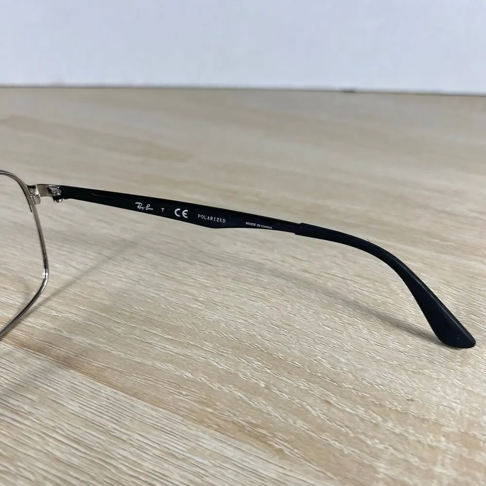 Ray-Ban RB3570 9004/9A Sunglasses Black Silver Frames Only 58-18-145